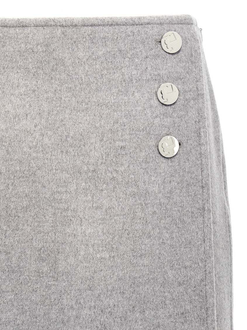 Grey T Monogram Mini Skirt 3