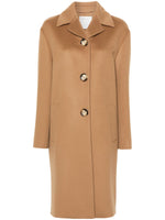 Brown Wool Midi Coat 1