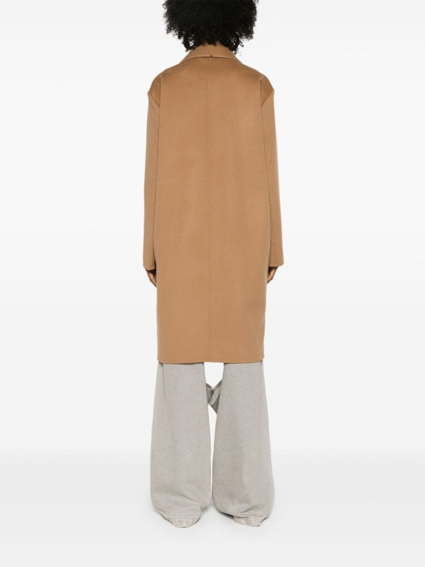 Brown Wool Midi Coat 2