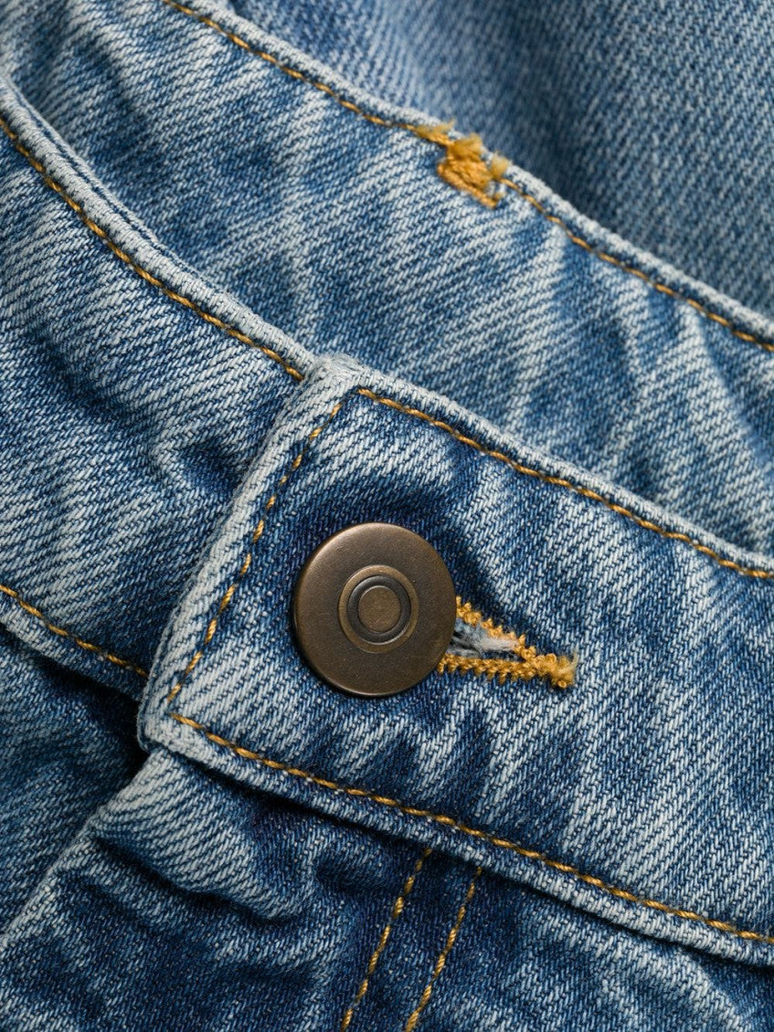 Sky Blue Cut-out Detail Denim Jeans 3