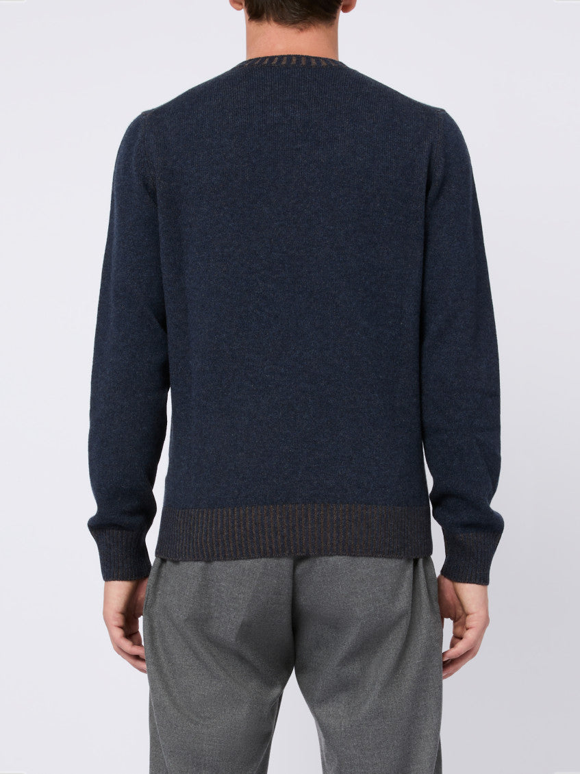 Blue Crew-neck Jumper 4