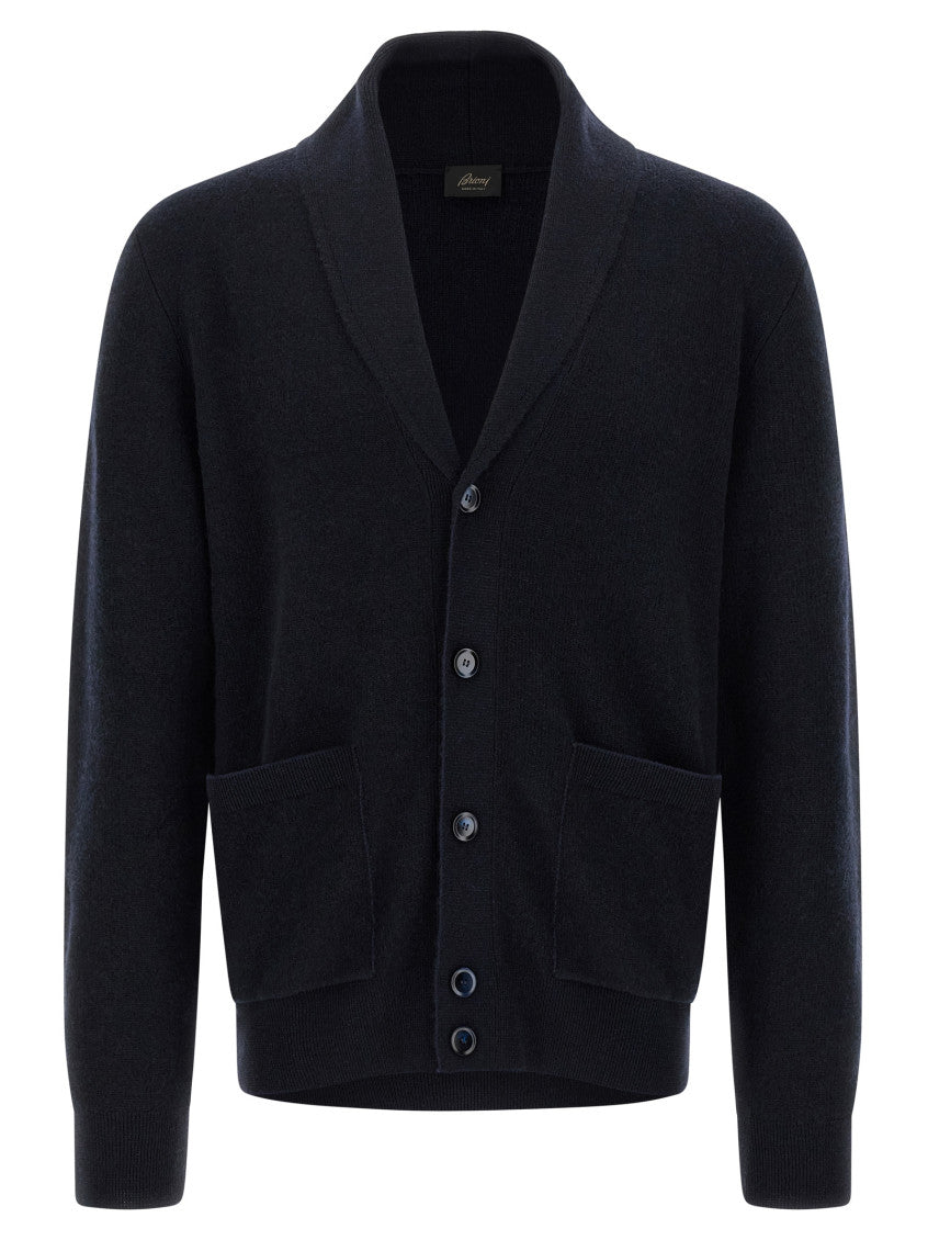 Blue Wool Cardigan 1