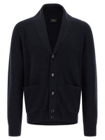 Blue Wool Cardigan 1
