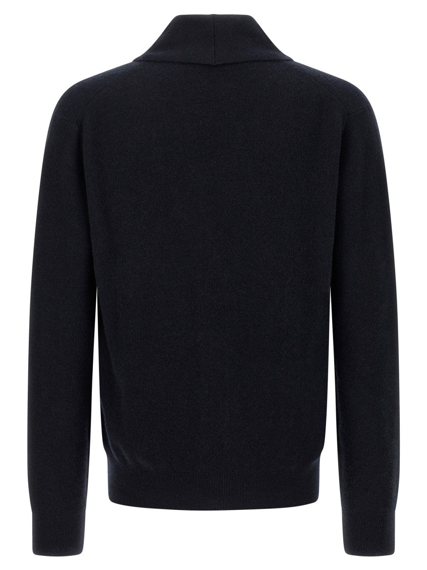 Blue Wool Cardigan 2