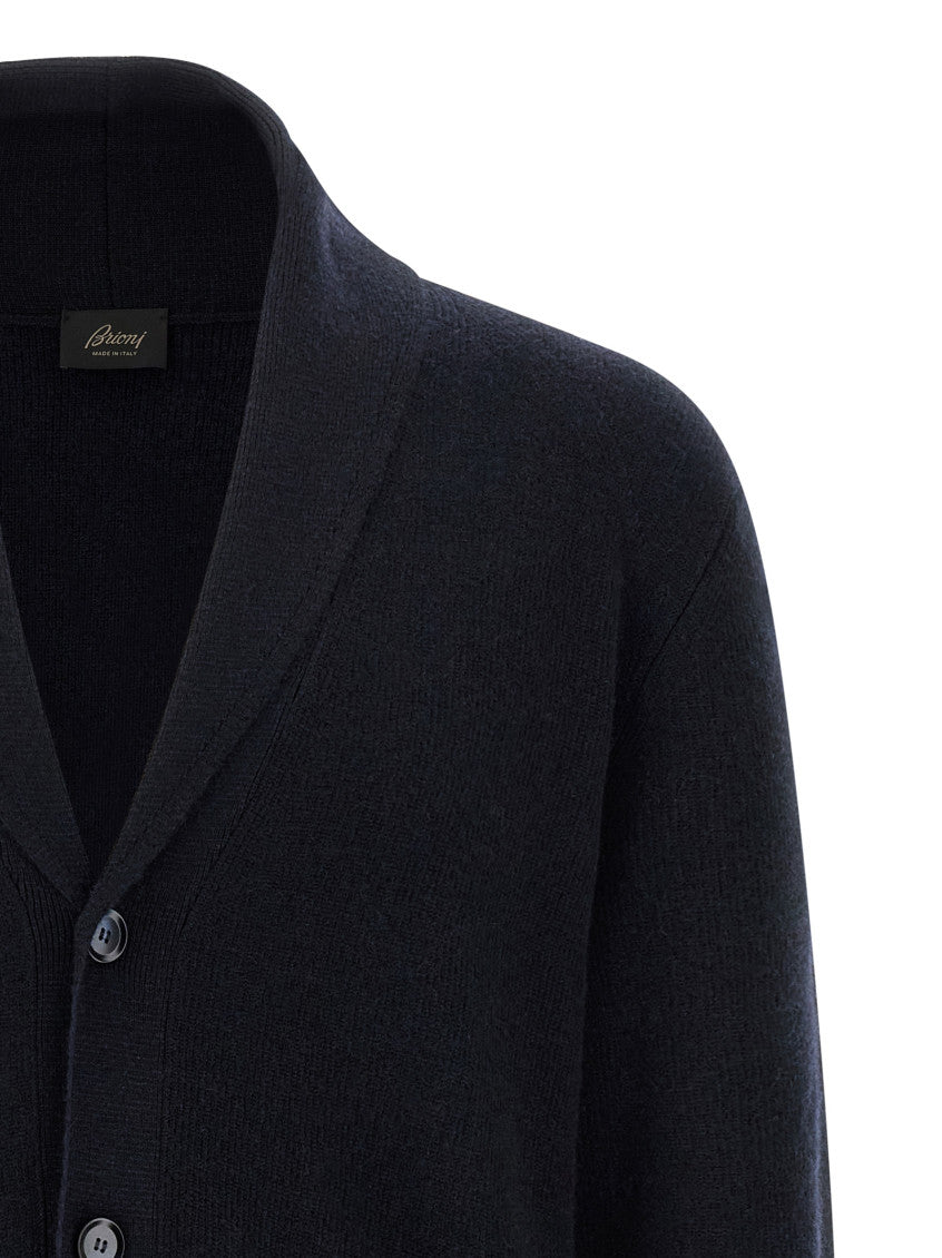 Blue Wool Cardigan 3