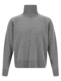 Grey Oversize Logo Sweater 1