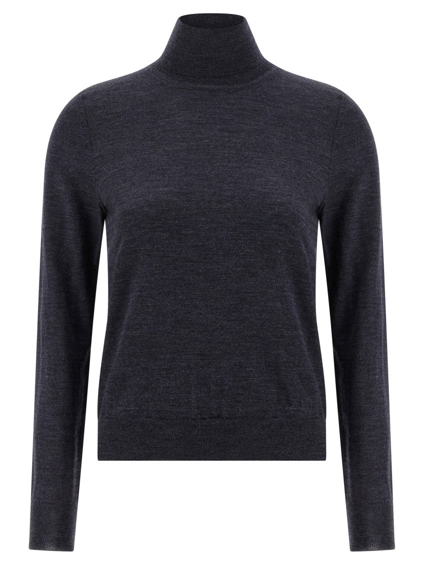 Blue Wool turtleneck sweater 1