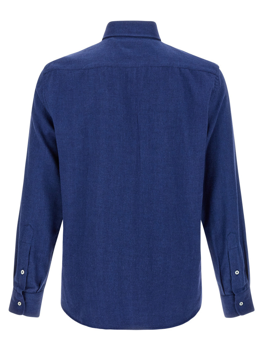 Blue Herringbone shirt 2