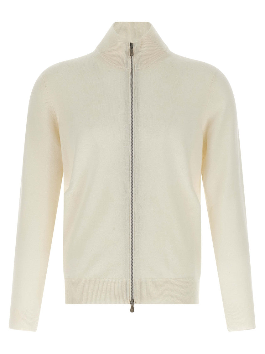White Wool Cardigan 1