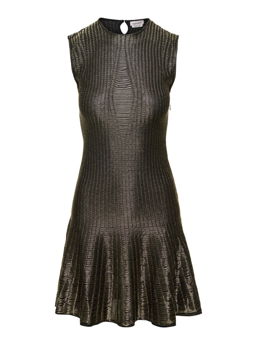 Black Pleated Skirt Dress 1