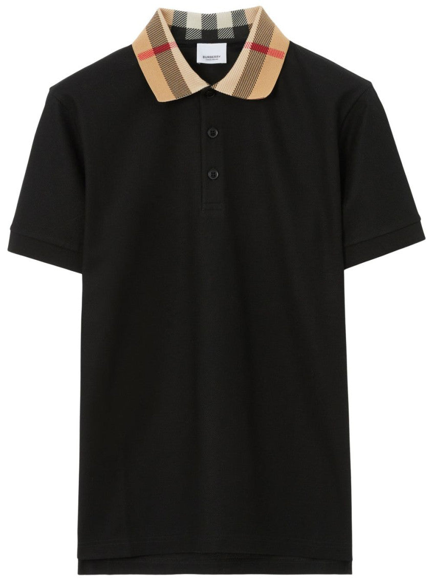Black Check Motif Polo 1