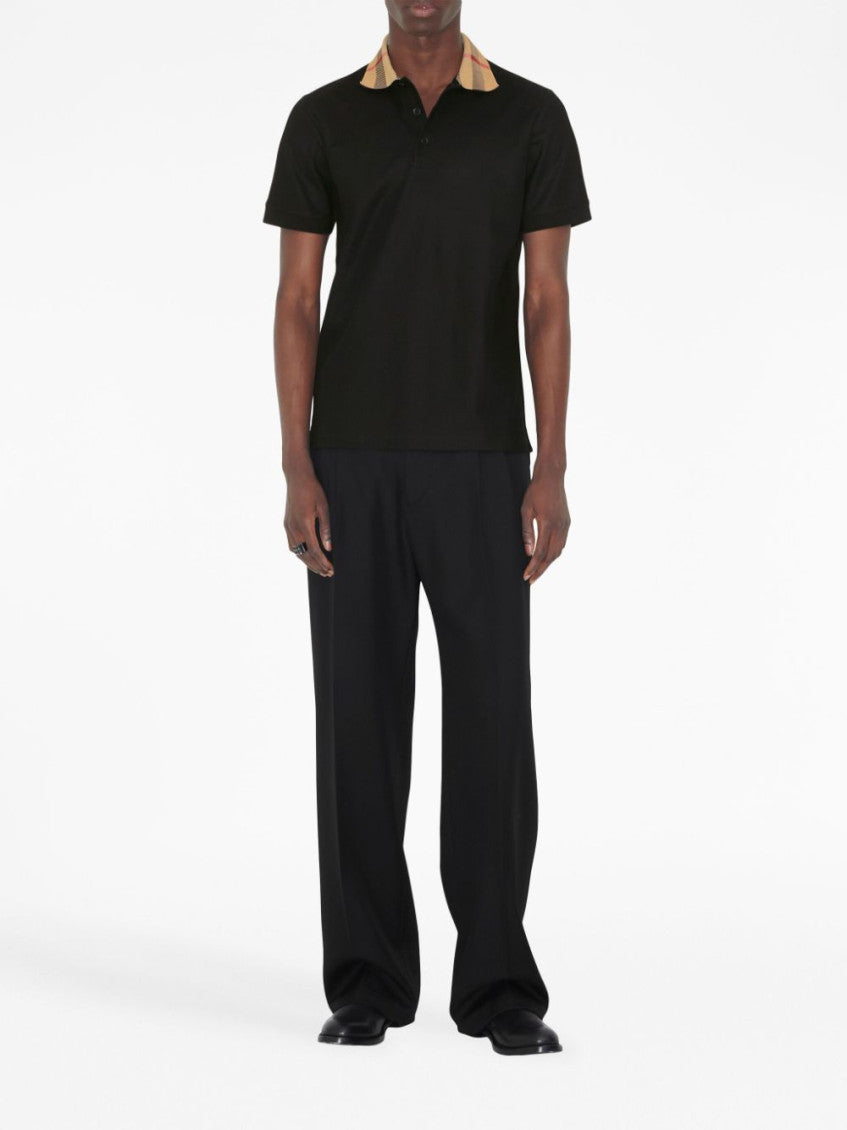 Black Check Motif Polo 2