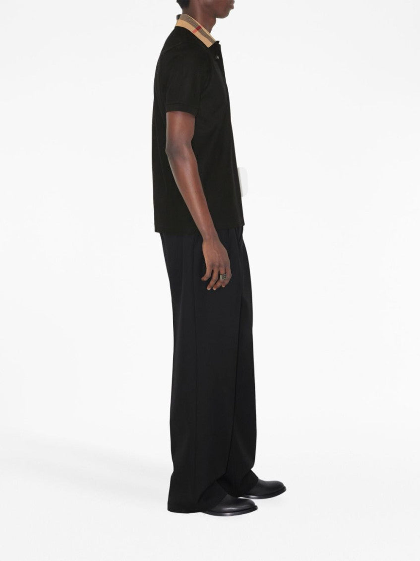 Black Check Motif Polo 4
