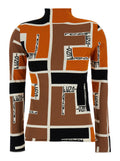 Multi Color Turtle Neck Sweater 1