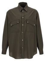 Dark Brown Oversize Shirt 1