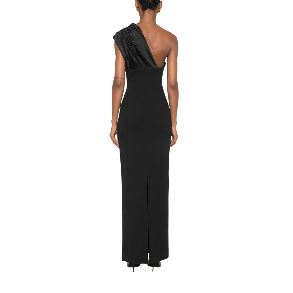 Black One Shoulder Maxi Dress 2