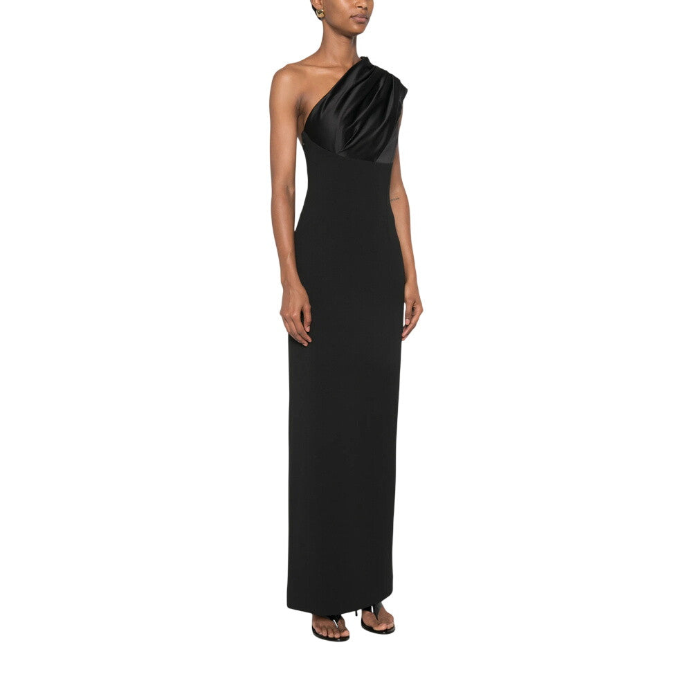 Black One Shoulder Maxi Dress 3