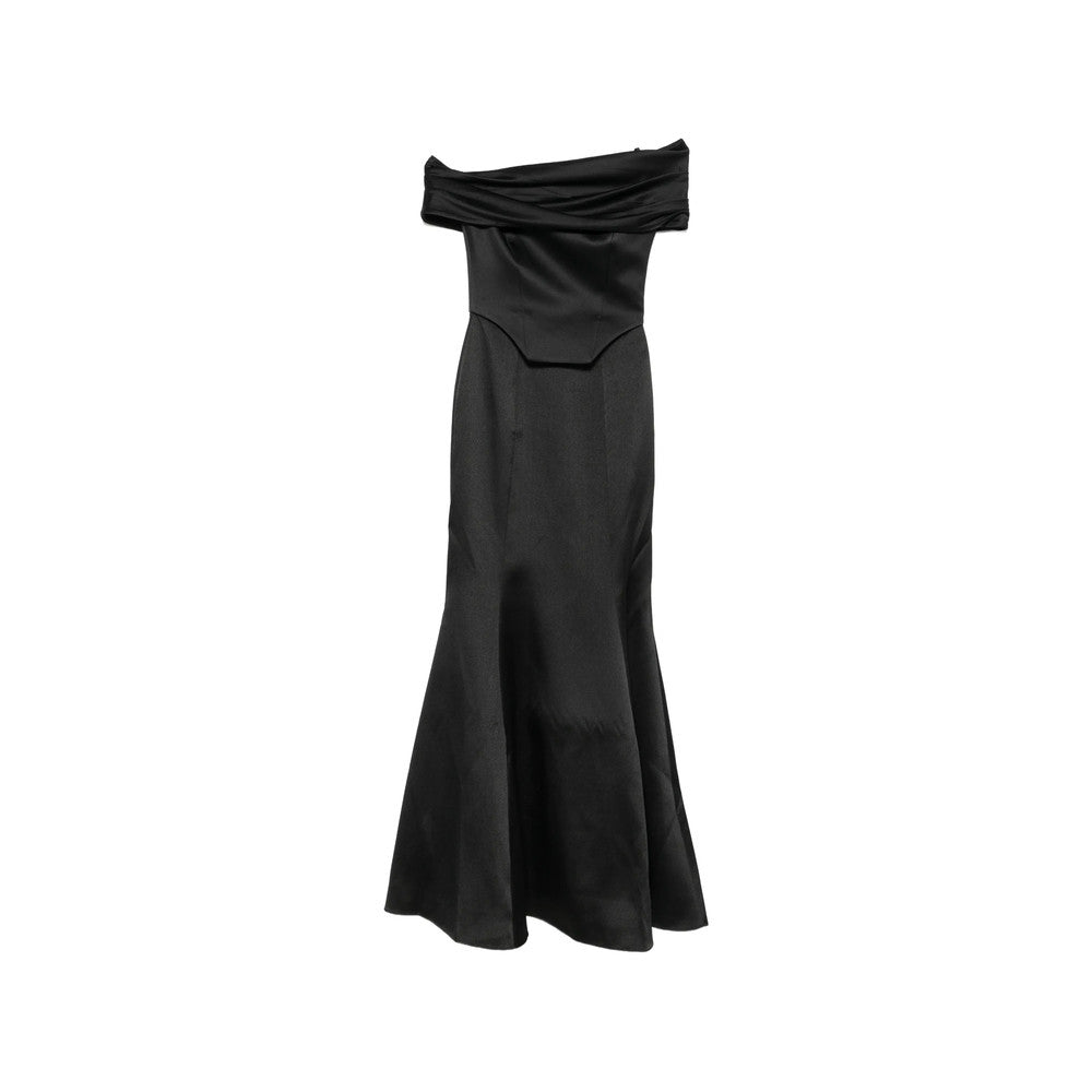Black Off Shoulder Maxi Dress 1
