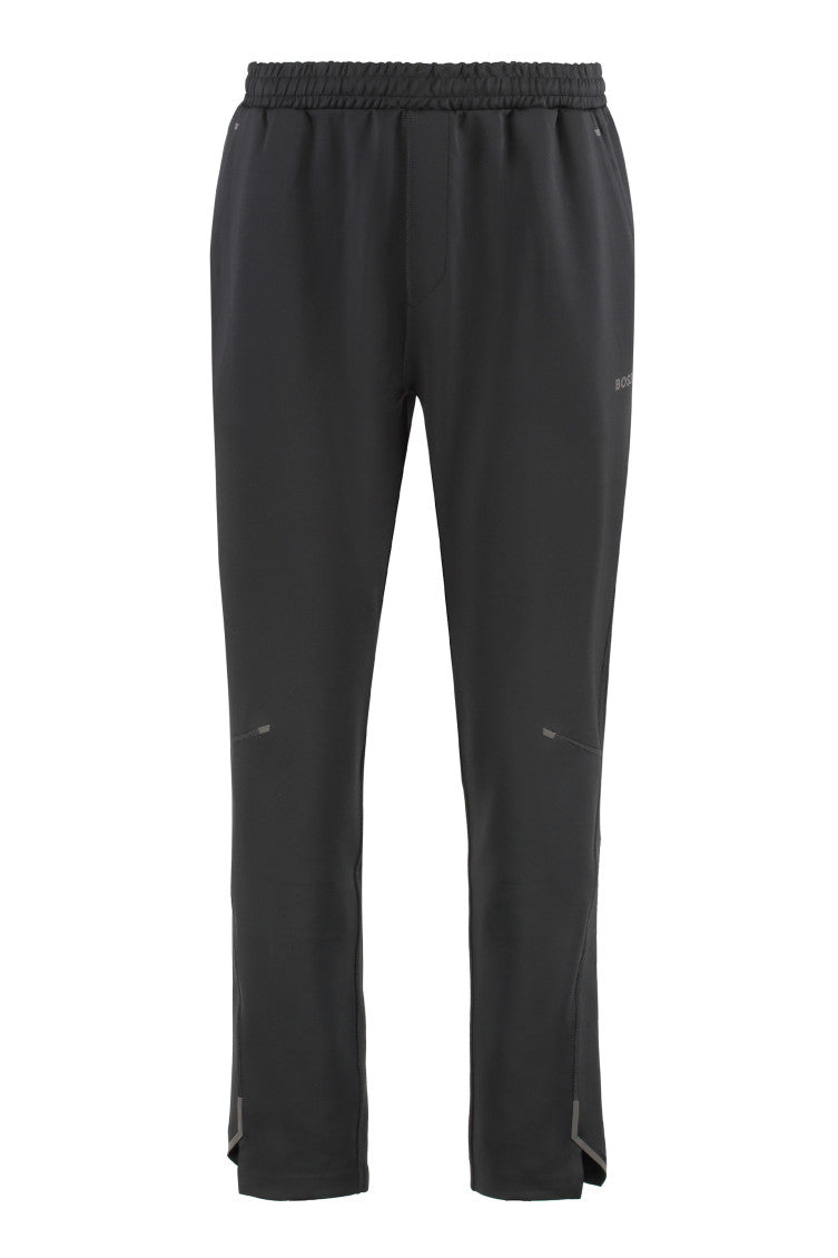 Black Slim Logo Joggers 1