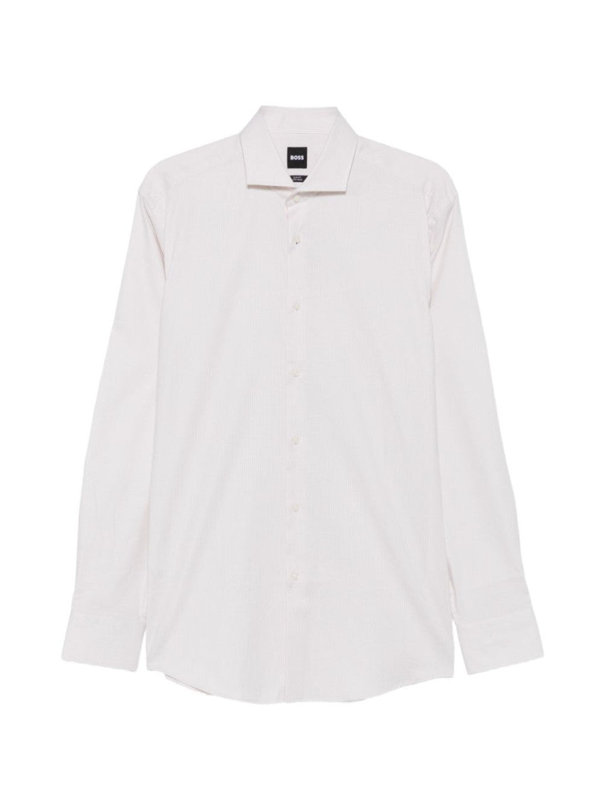 White Regular Stripes Shirt 1