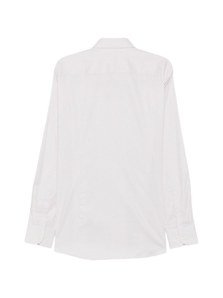 White Regular Stripes Shirt 2