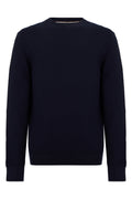 Navy Blue Textured Sweater 1