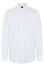 White Regular Solid Shirt 1