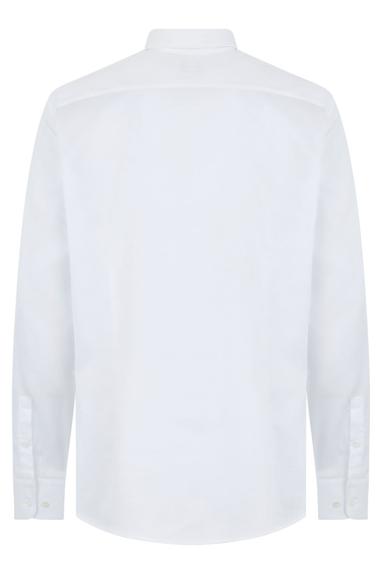 White Regular Solid Shirt 2