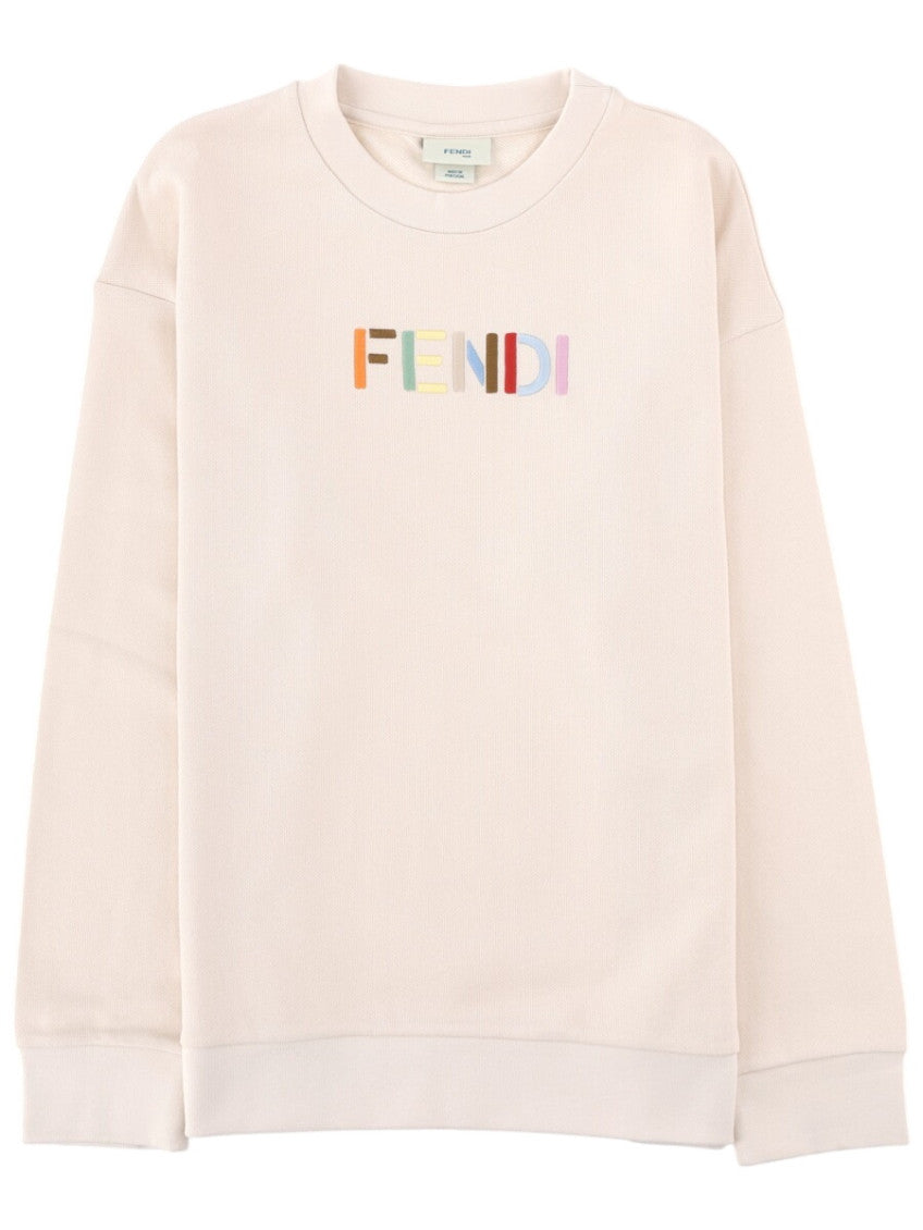 Kids Beige Logo Sweatshirt 1