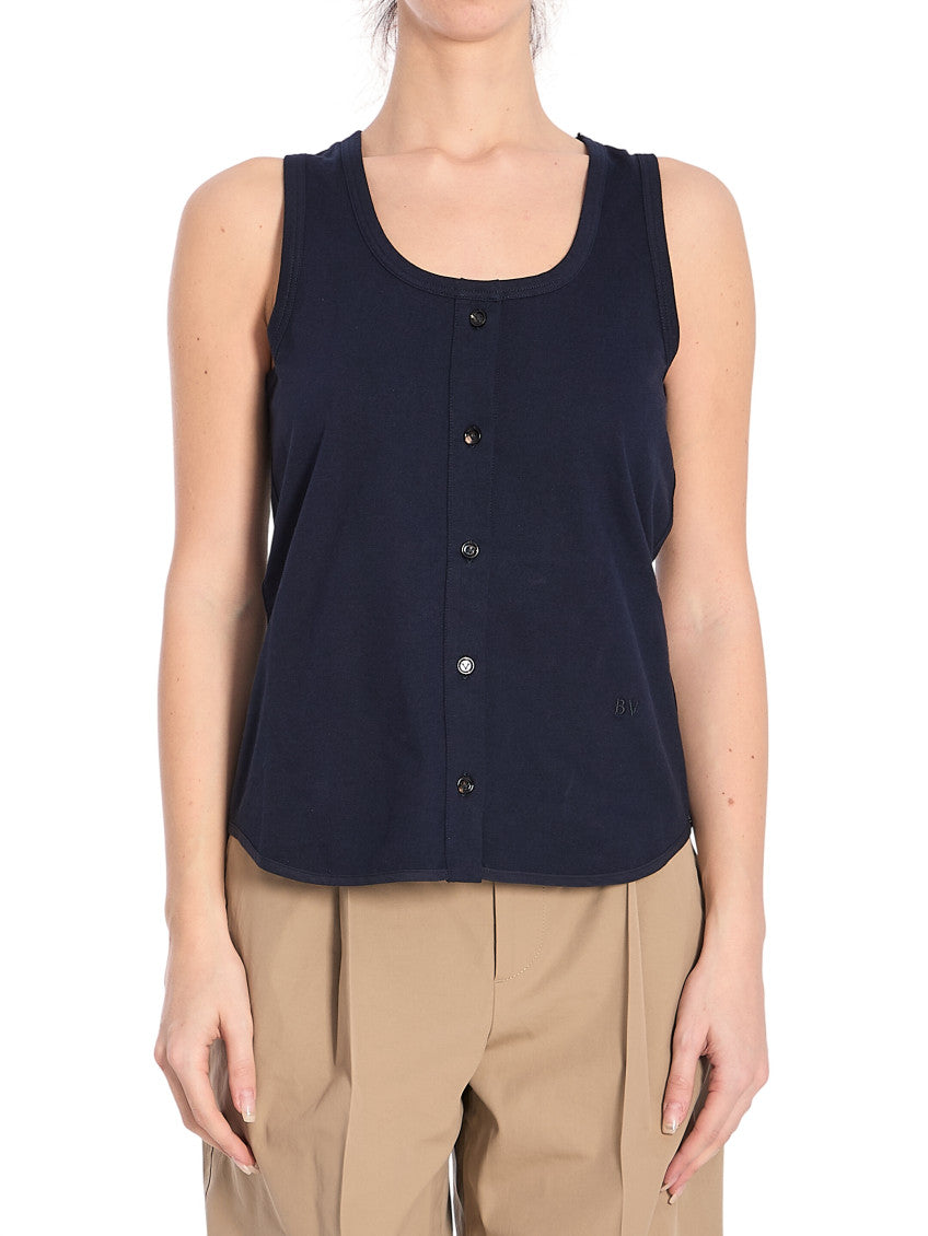 Blue Scoop Neck Top 1
