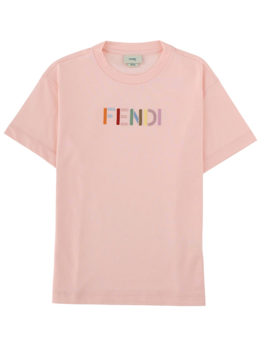 Girls Pink Logo T-Shirt 1