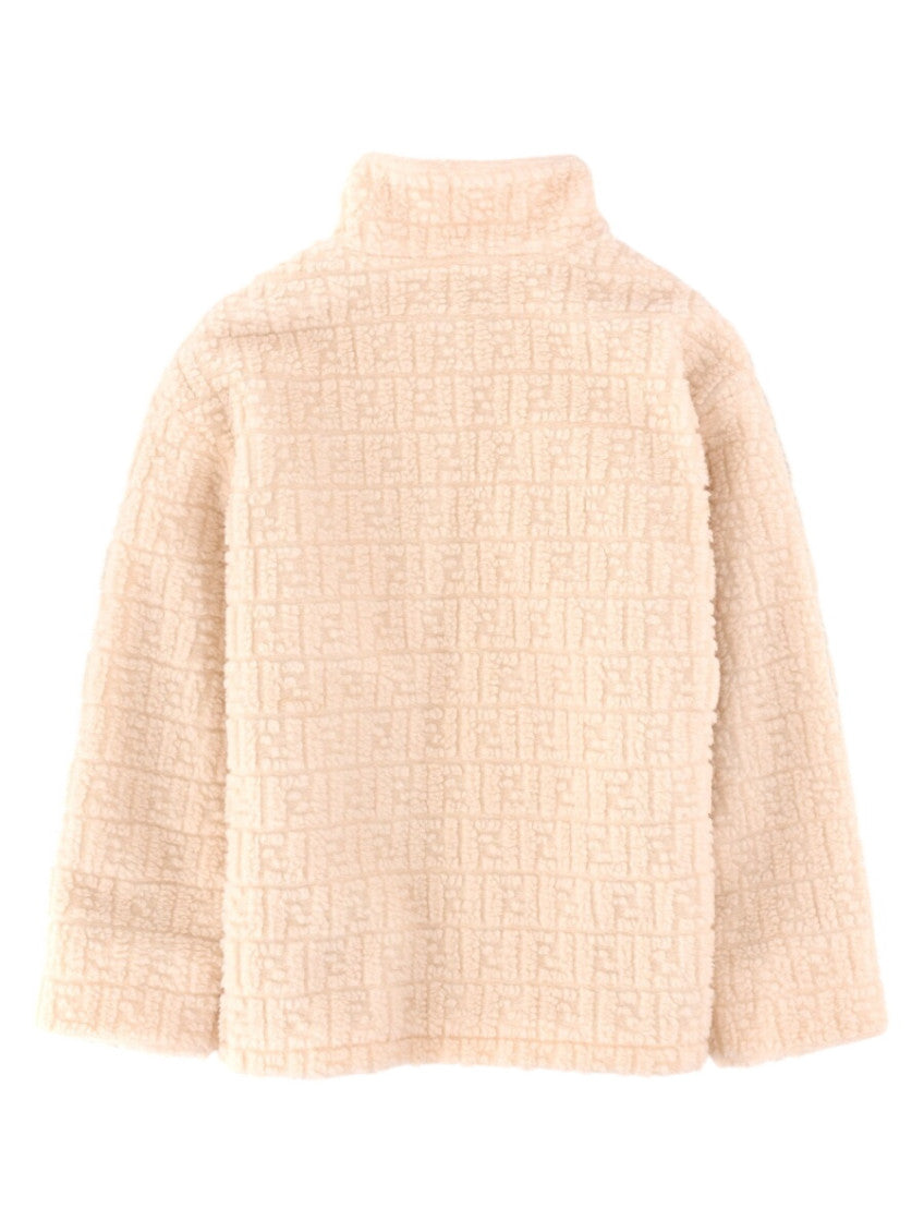 Girls Beige Logo Jacket 2