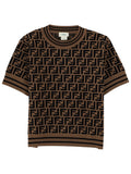 Girls Brown Logo T-shirt 1