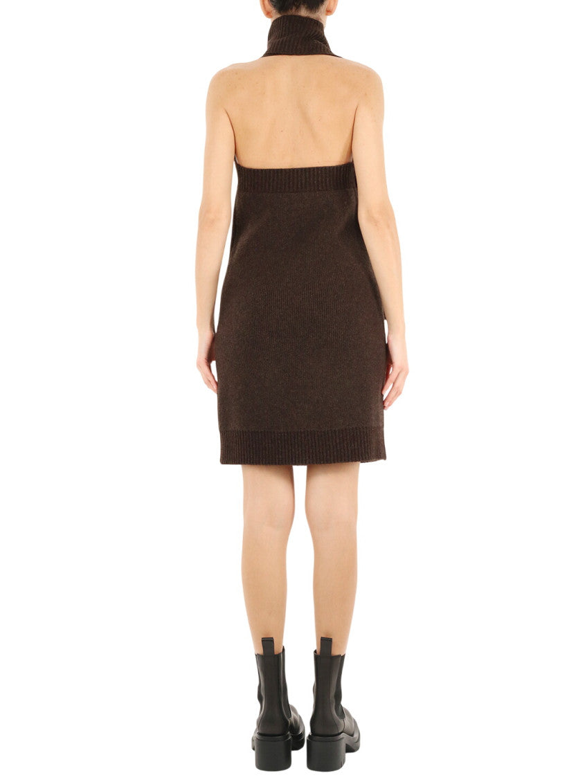 Dark Brown Turtle Neck Dress 2