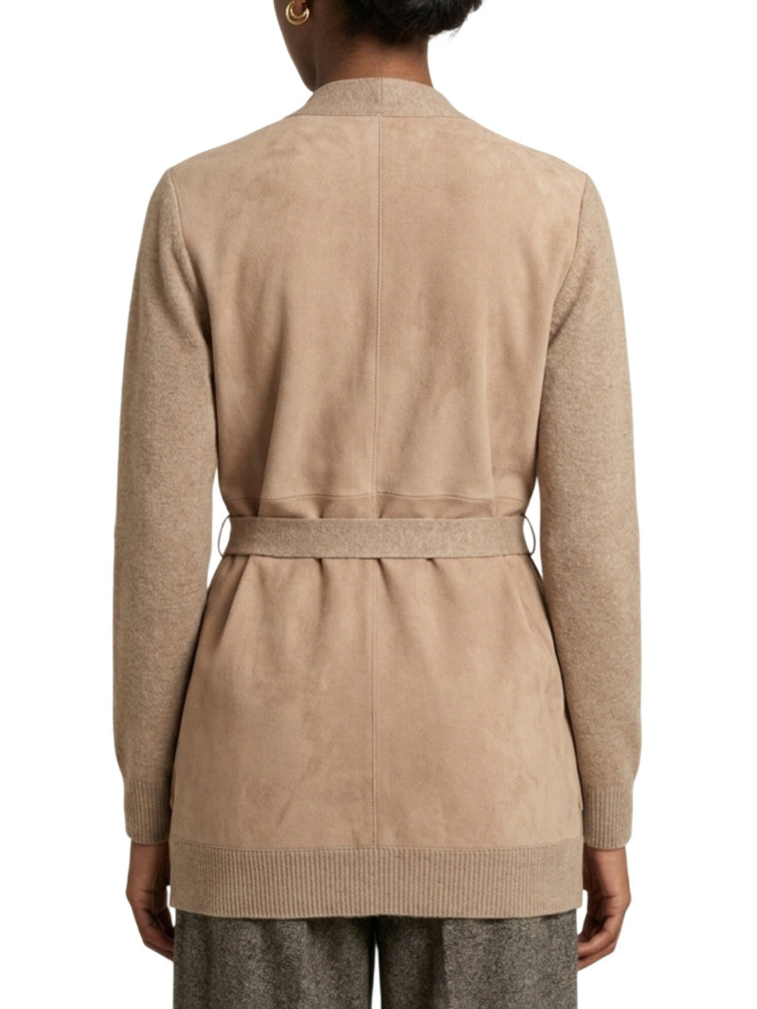 Brown V Neck Cardigan 2