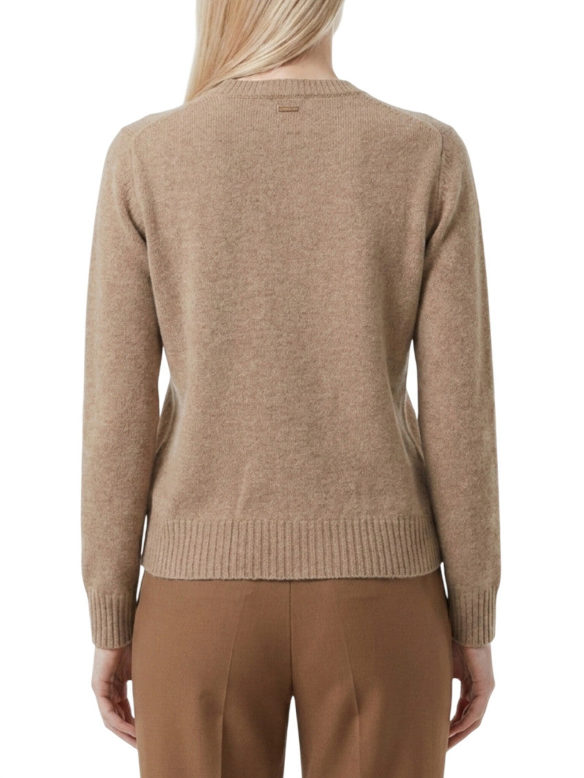 Beige Crew Neck Sweater 2