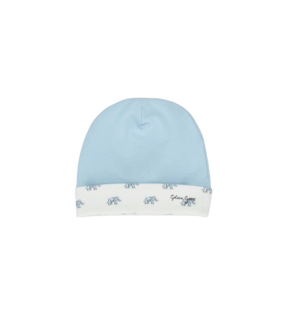 3-piece White Animal Print Rompers/Hat (Baby Girls) 4