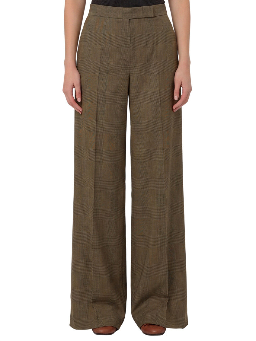 Green Regular Flared Pant 1