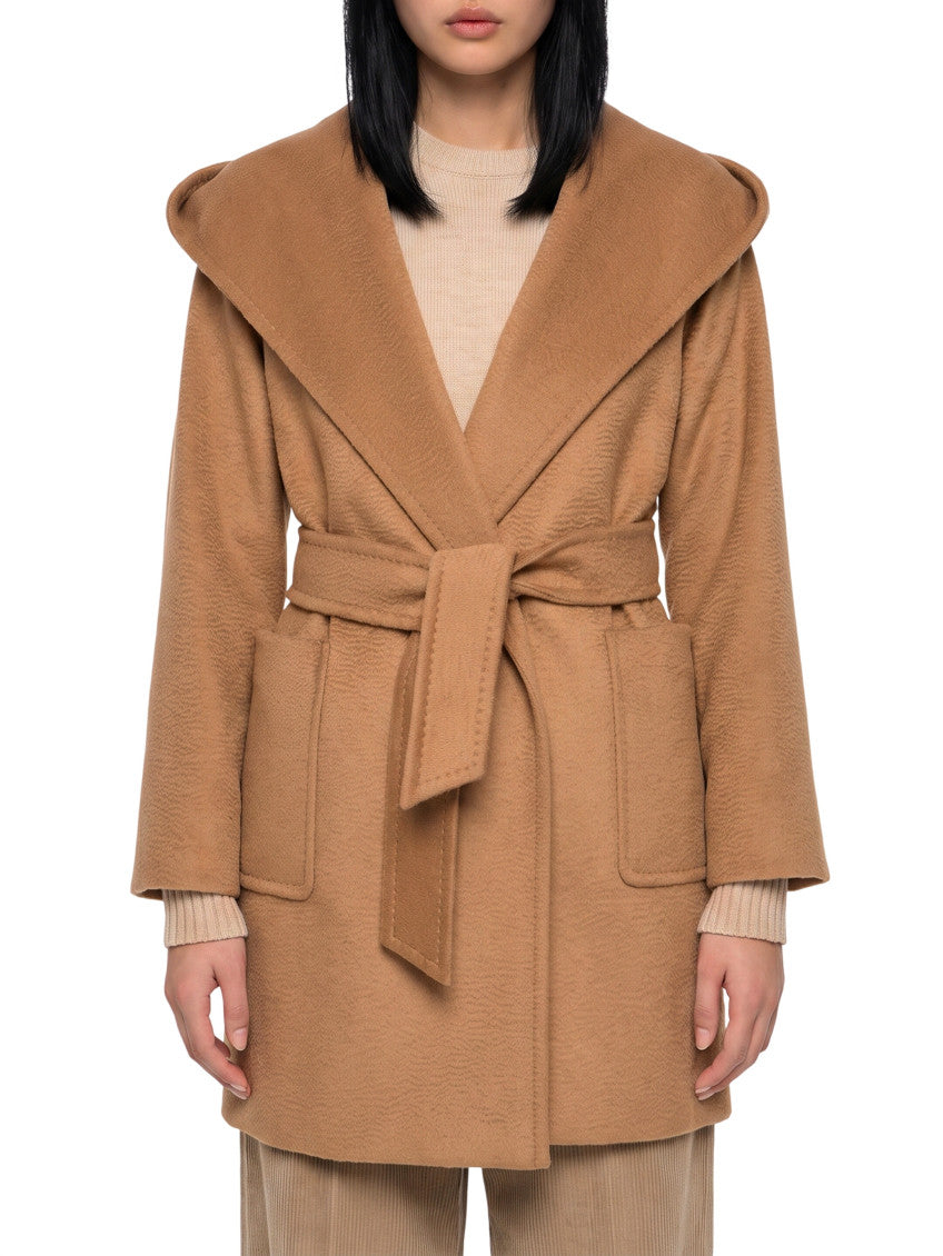 Beige Hood Trench Coat 1