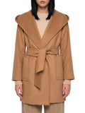Beige Hood Trench Coat 1