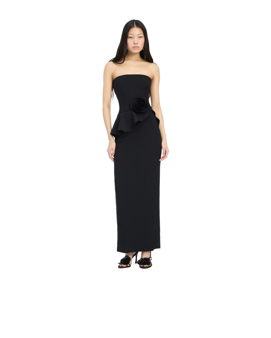 Black Strapless Maxi Dress 1