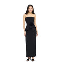 Black Strapless Maxi Dress 1