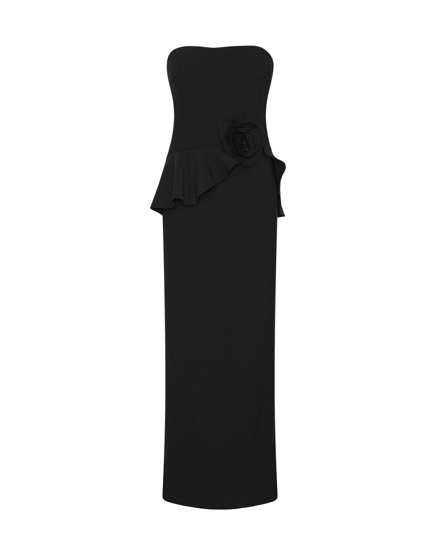 Black Strapless Maxi Dress 2