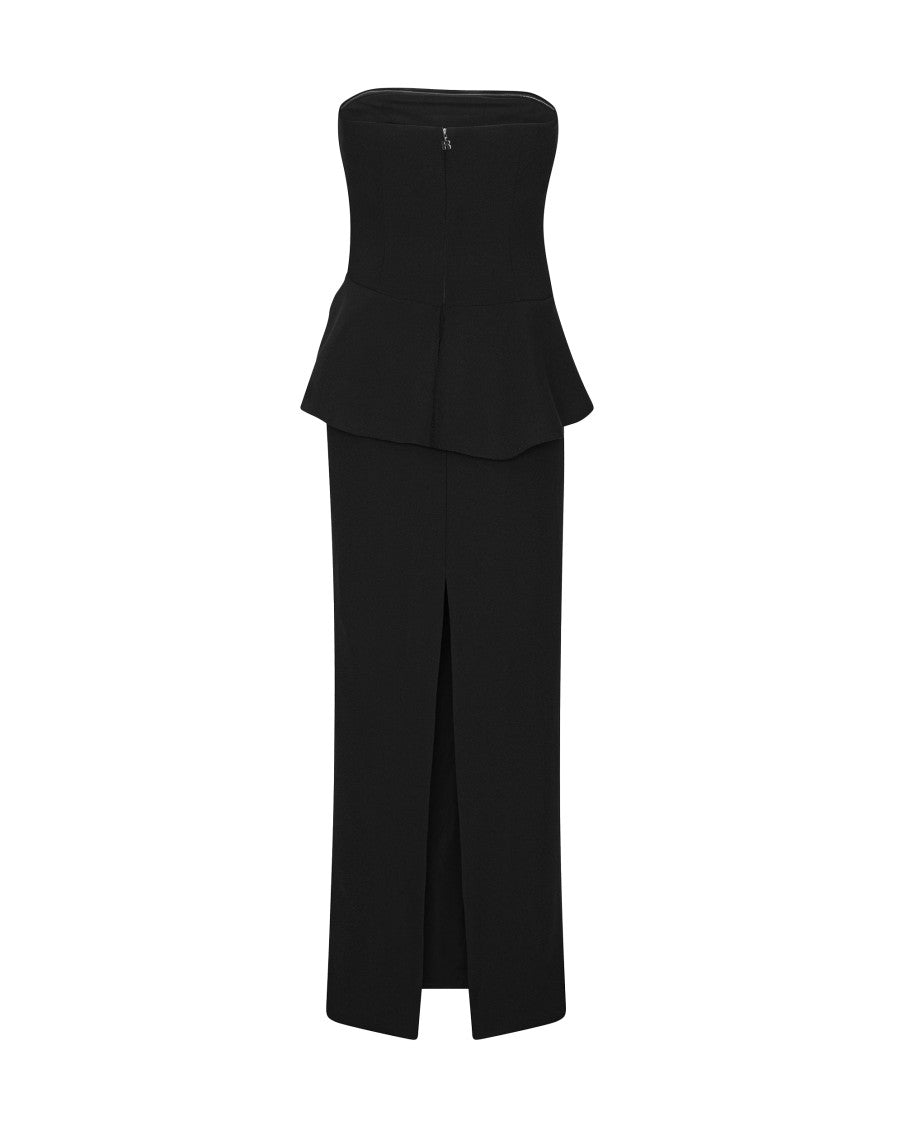 Black Strapless Maxi Dress 3