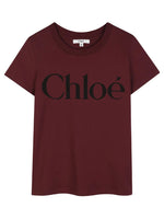 Girls Burgundy Logo T-Shirt 1