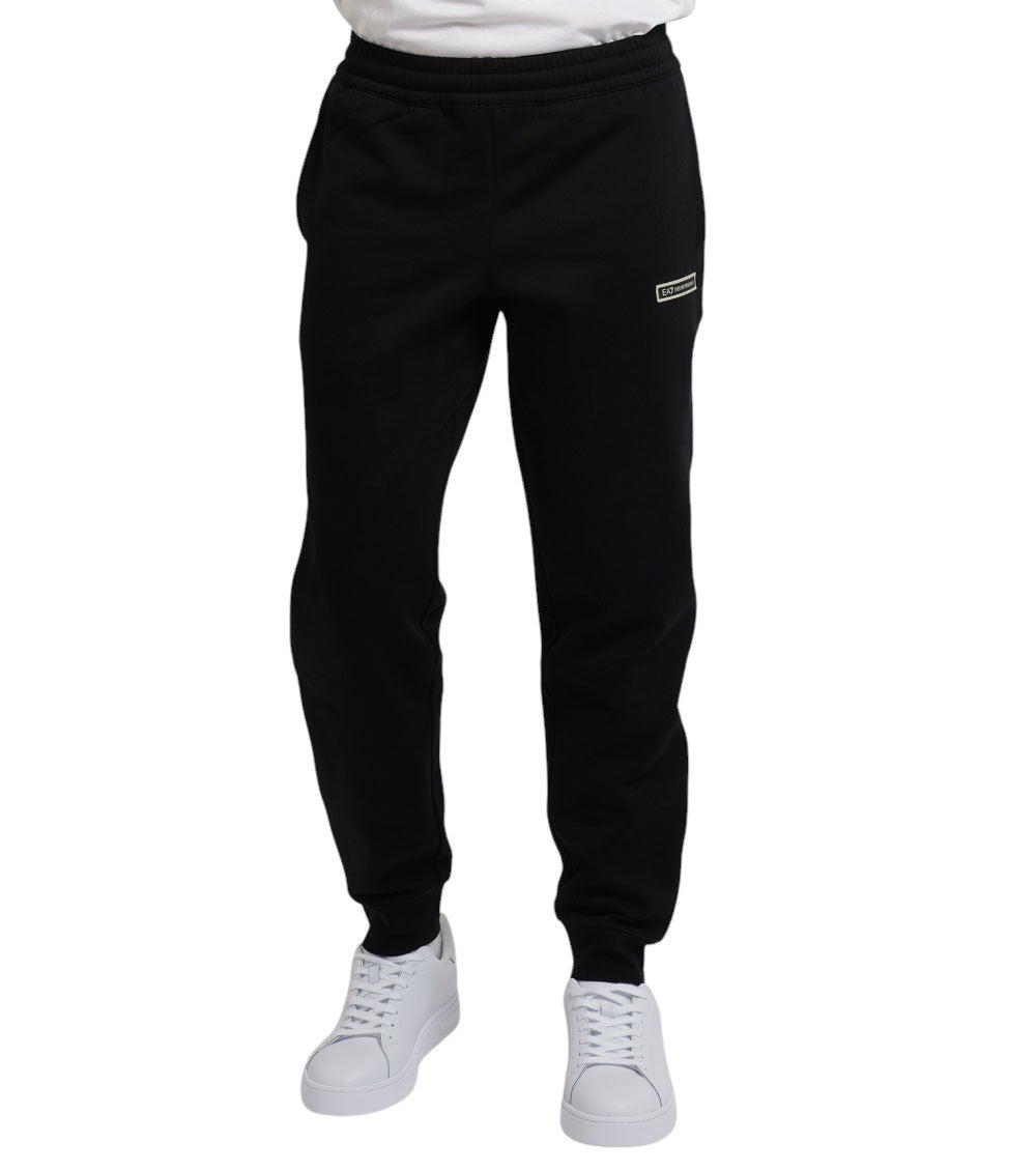 Black Elasticated Joggers 1