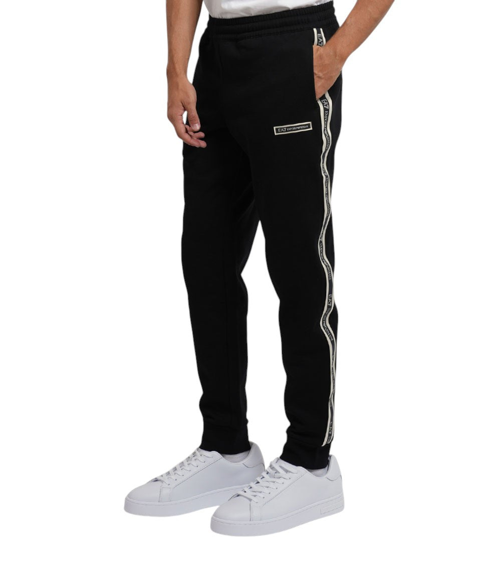 Black Elasticated Joggers 2