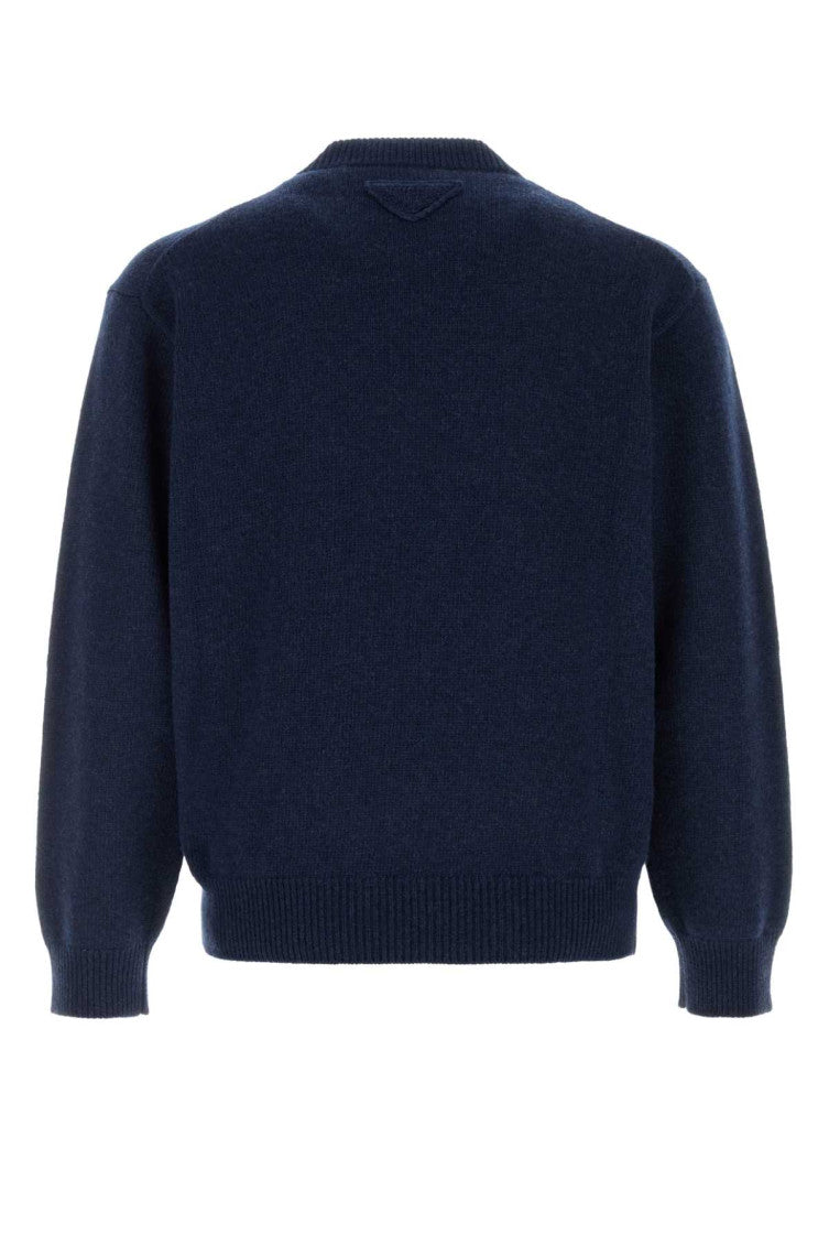 Navy Blue Knitted Sweater 2