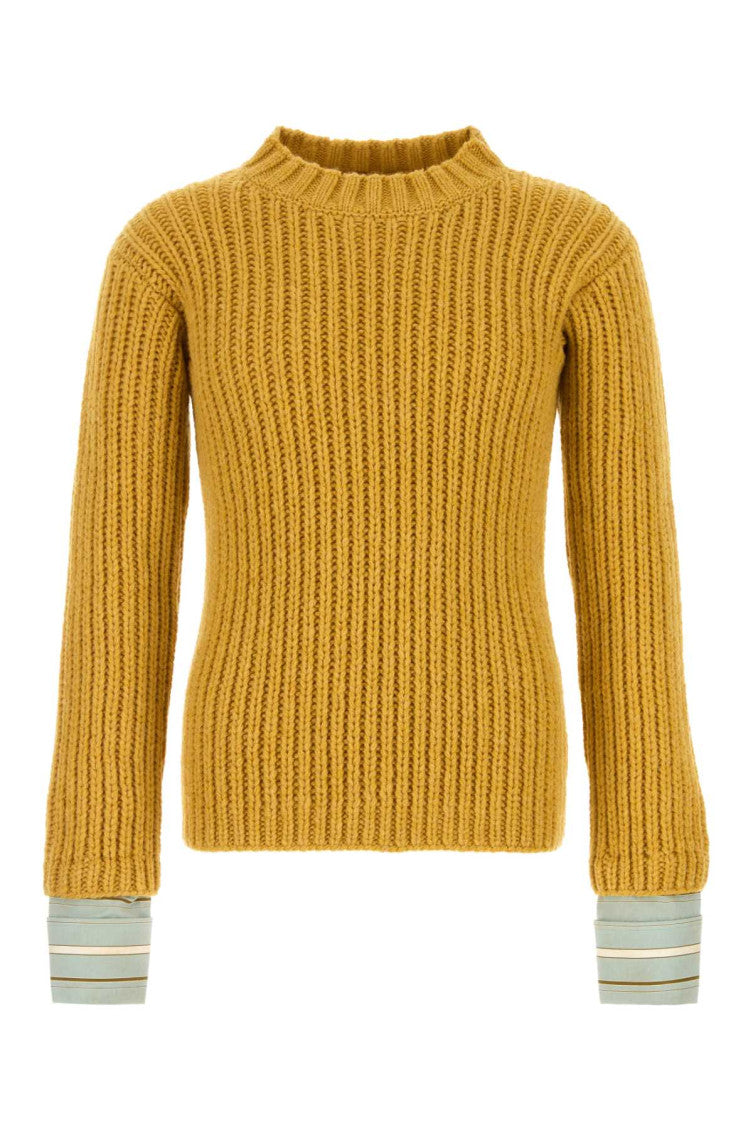 Yellow Crew Neck Sweater 1