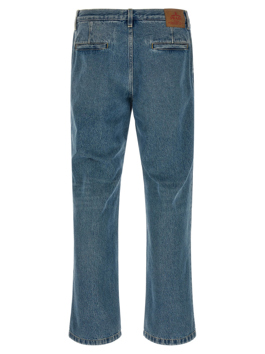 Blue Mid Rise Jeans 2